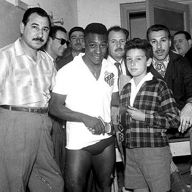 Retrato de Pelé en Rosario en 1961; no es una fotografía del gol de 1959.